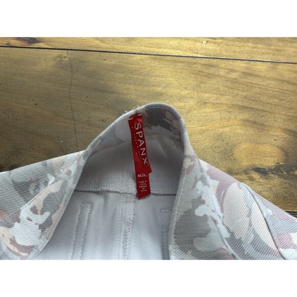 Spanx Blush Bloom Abstract Floral Jean Ish Jegging Legging Ankle Pants Medium - Picture 4 of 9